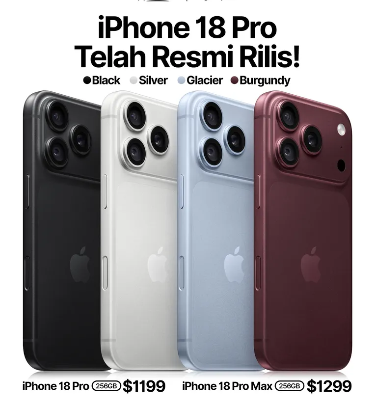 iPhone 18 Pro dan iPhone 18 Pro Max resmi