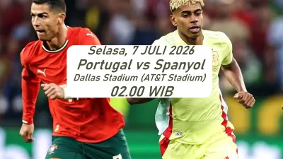 Prediksi Portugal vs Spanyol 16 Besar Piala Dunia 2026, Derby Iberia dan Duel Ronaldo vs Yamal
