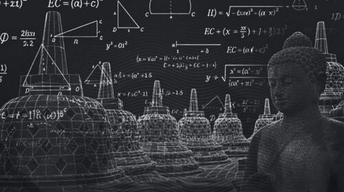 Foto pertama Candi Borobudur setelah dibersihkan dari tanaman yang tumbuh pada tubuh candi. Foto ini diambil Isidore van Kinsbergen pada 1873.- Isidore van Kinsbergen/Wikipedia.