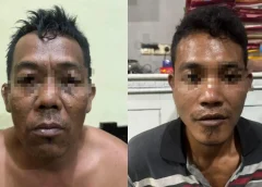 Pencuri Batang Rel Kereta Api Way Kanan