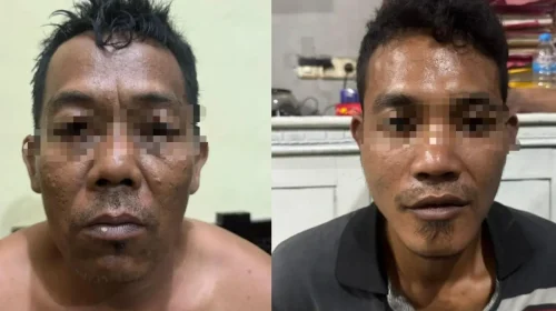 Pencuri Batang Rel Kereta Api Way Kanan