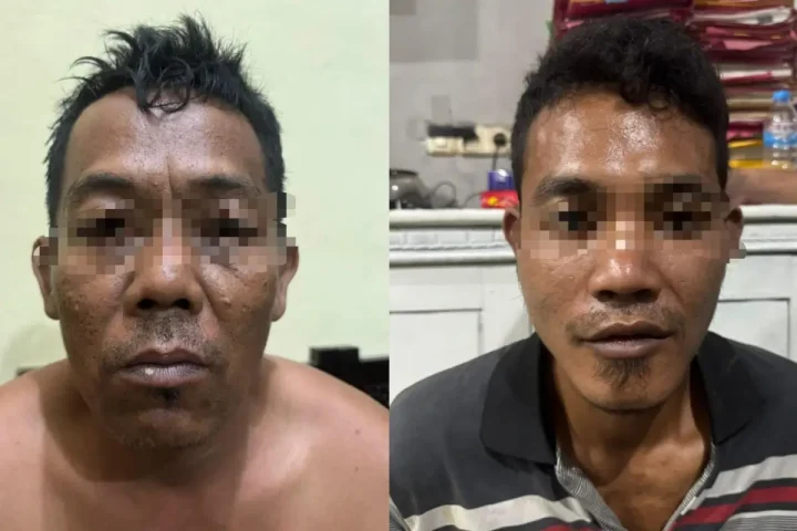 Pencuri Batang Rel Kereta Api Way Kanan