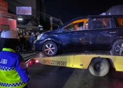 Pedagang nasi goreng tertabrak di garut