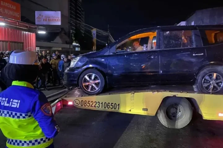 Pedagang nasi goreng tertabrak di garut