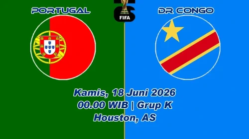 Jadwal Portugal vs DR Congo