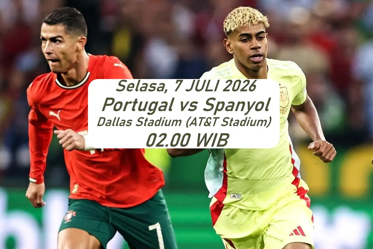 Jadwal Portugal vs Spanyol