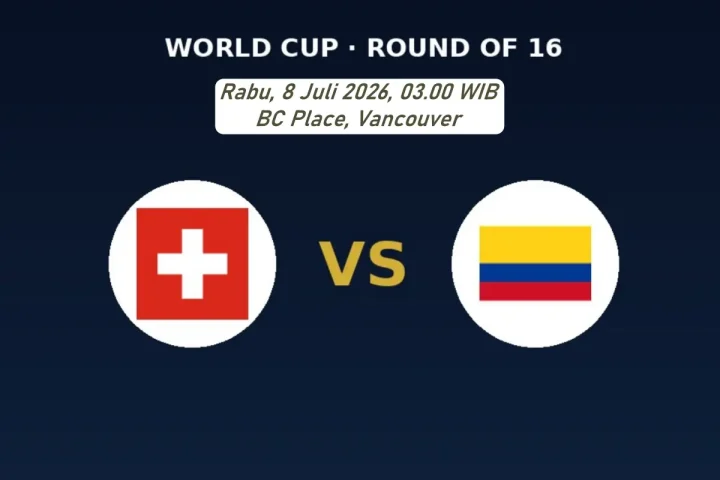 Jadwal Swiss vs Kolombia